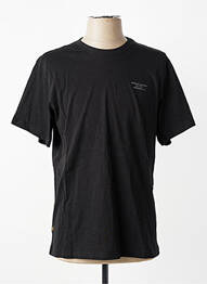Tricou croială cambrată mâneci scurte negru DAYTONA bărbat