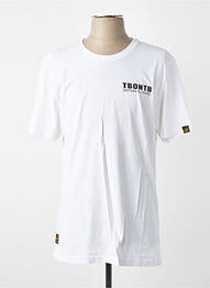 Tricou croială cambrată mâneci scurte alb DAYTONA homme