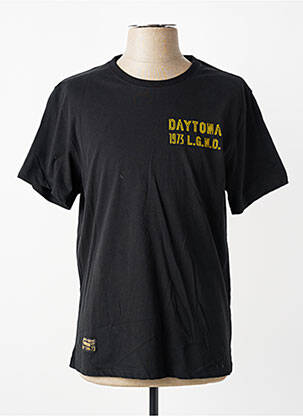 Tricou elasticitate mâneci scurte negru DAYTONA bărbat