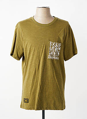 Tricou elasticitate mâneci scurte verde DAYTONA bărbat