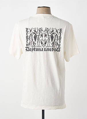 Tricou elasticitate mâneci scurte alb DAYTONA bărbat