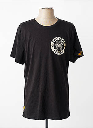 Tricou croială dreaptă mâneci scurte negru DAYTONA bărbat