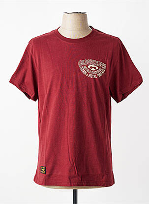 Tricou croială dreaptă mâneci scurte roșu DAYTONA bărbat