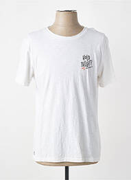 Tricou croială cambrată mâneci scurte alb DAYTONA homme