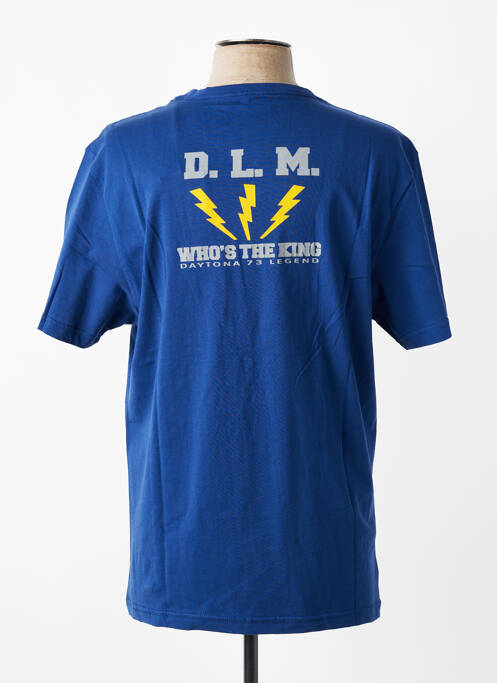 Tricou croială dreaptă mâneci scurte albastru DAYTONA homme