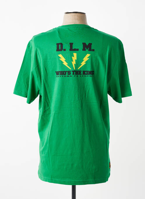 Tricou croială dreaptă mâneci scurte verde DAYTONA homme