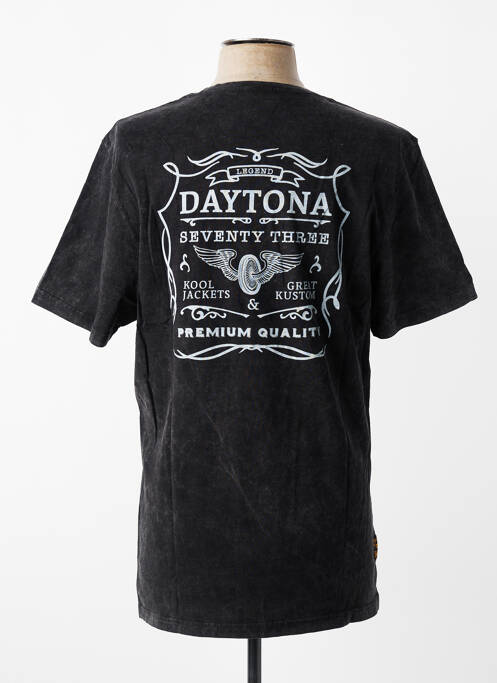 Tricou elasticitate mâneci scurte negru DAYTONA homme