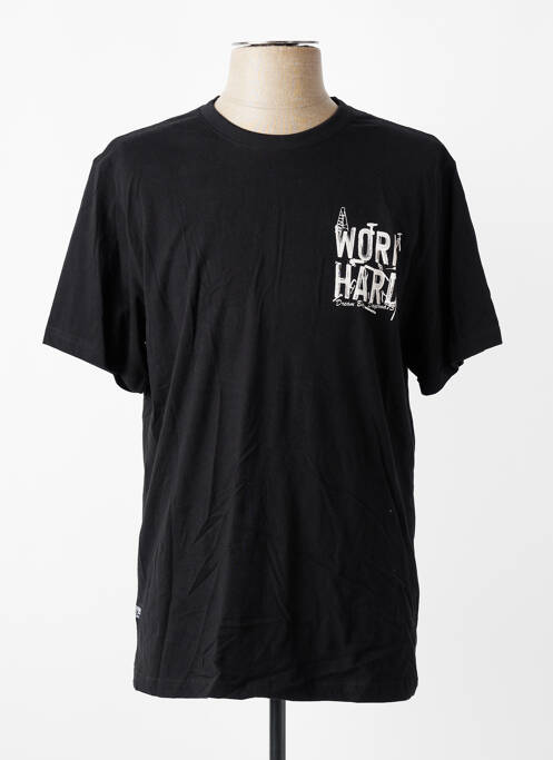 Tricou croială dreaptă mâneci scurte negru DAYTONA homme