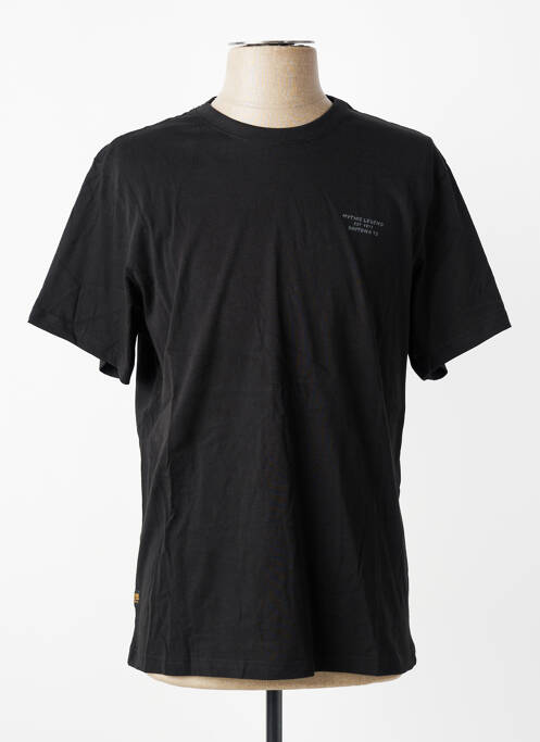 Tricou croială cambrată mâneci scurte negru DAYTONA homme