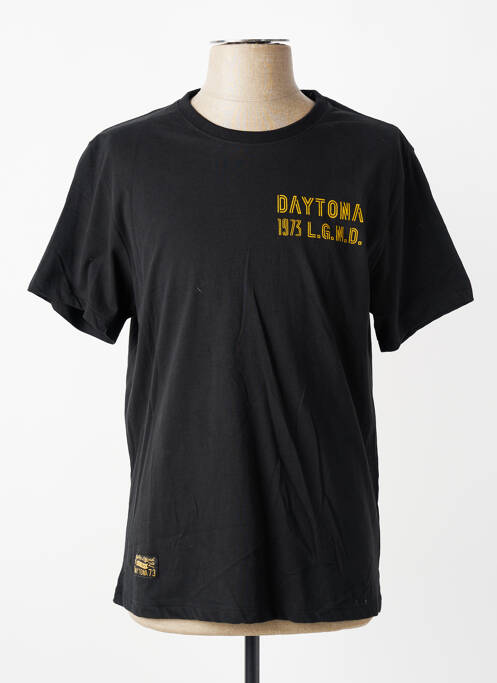 Tricou elasticitate mâneci scurte negru DAYTONA homme
