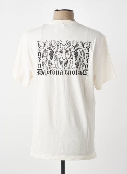 Tricou elasticitate mâneci scurte alb DAYTONA homme