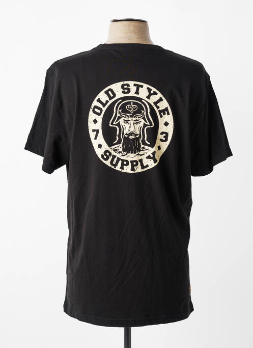 Tricou croială dreaptă mâneci scurte negru DAYTONA homme
