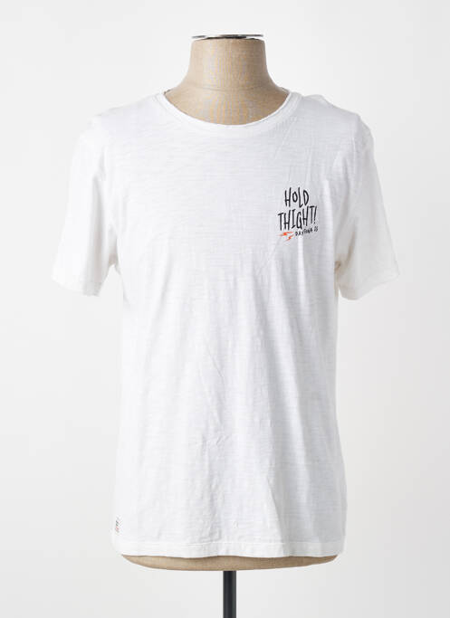 Tricou croială cambrată mâneci scurte alb DAYTONA homme