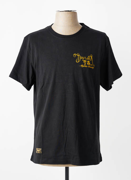 Tricou elasticitate mâneci scurte negru DAYTONA homme