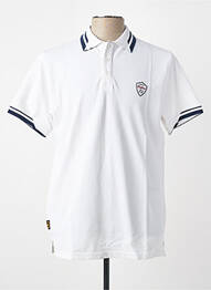 Polo elasticitate mâneci scurte alb DAYTONA homme