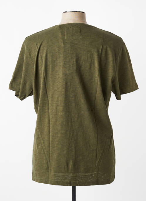 Tricou croială cambrată mâneci scurte verde DAYTONA homme