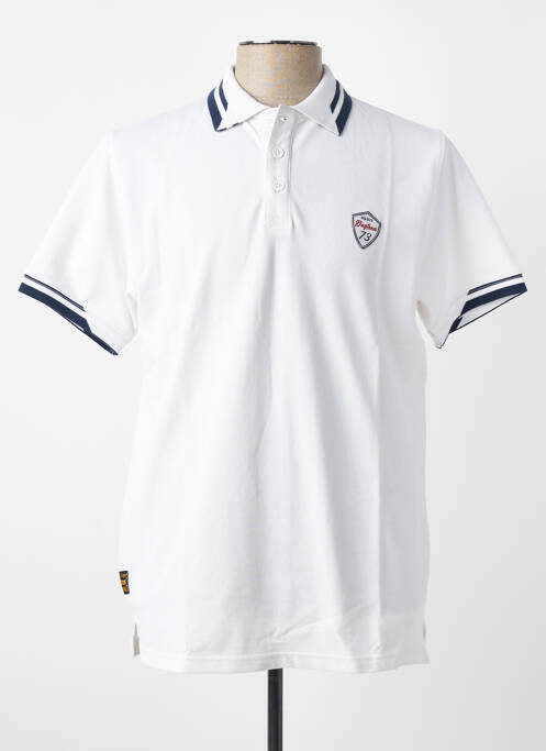 Polo elasticitate mâneci scurte alb DAYTONA homme
