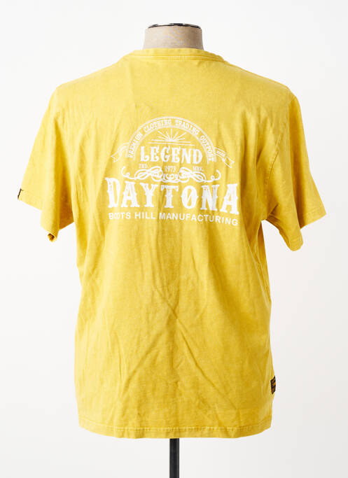 Tricou elasticitate mâneci scurte galben DAYTONA homme