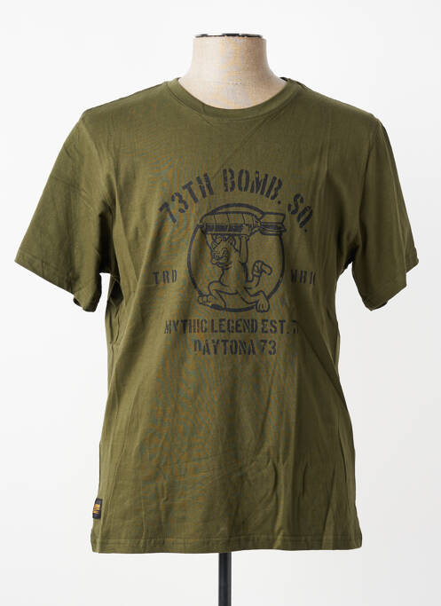 Tricou elasticitate mâneci scurte verde DAYTONA homme