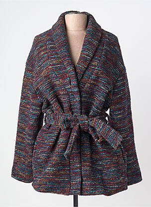 Palton scurt buzunare fără glugă albastru LA FEE MARABOUTEE femme