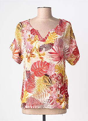 Top croială fluidă mâneci scurte roșu L'ATELIER D'ANNA femme