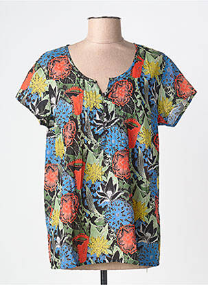 Top mâneci scurte mâneci scurte verde AGATHE & LOUISE femme