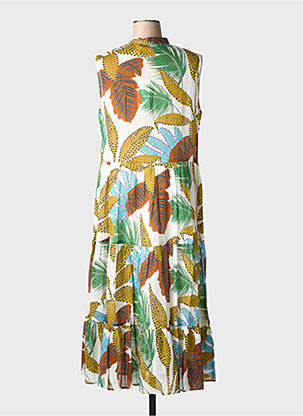 Rochie lungă croială evazată fără mâneci maro 0039 ITALY femeie