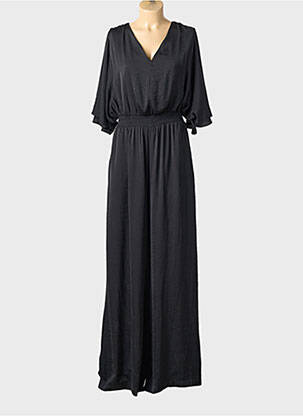 Salopetă-pantalon croială fluidă mâneci 3/4 negru ACCESS FASHION femme