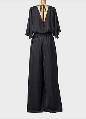Salopetă-pantalon croială fluidă mâneci 3/4 negru ACCESS FASHION femeie