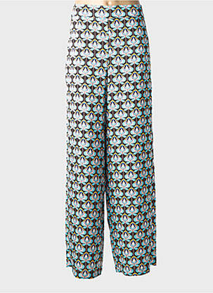 Pantalon larg închidere cu fermoar lateral albastru ACCESS FASHION femme