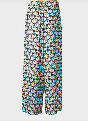 Pantalon larg închidere cu fermoar lateral albastru ACCESS FASHION femeie