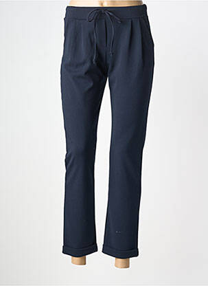 Pantalon 7/8 talie elastică mărime normală albastru LA FEE MARABOUTEE femme