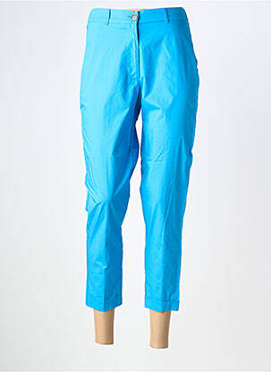 Pantalon 7/8 talie elastică mărime normală albastru EIGHT BY ACCESS FASHION femme