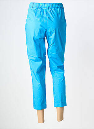 Pantalon 7/8 țesătură poplin mărime normală albastru EIGHT BY ACCESS FASHION femeie
