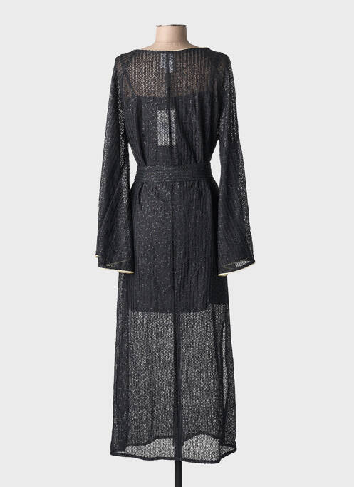 Rochie lungă mâneci lungi mâneci lungi negru ACCESS FASHION femme