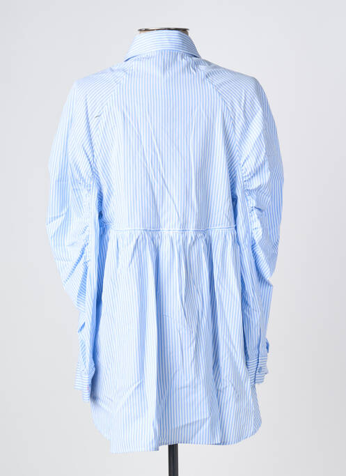 Cămașă țesătură poplin mâneci lungi albastru LAUREN VIDAL femme