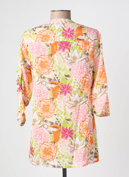 Tunică mâneci lungi închidere cu nasturi pe față portocaliu AGATHE & LOUISE femme