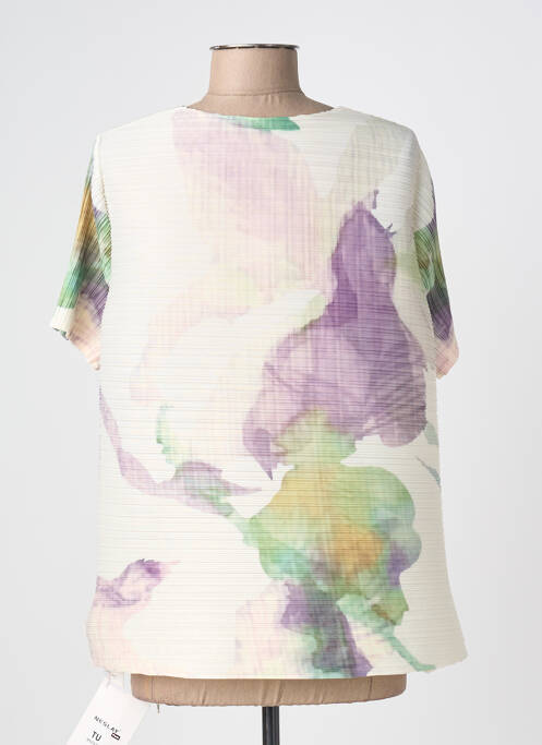 Top croială fluidă mâneci scurte bej NESLAY femme