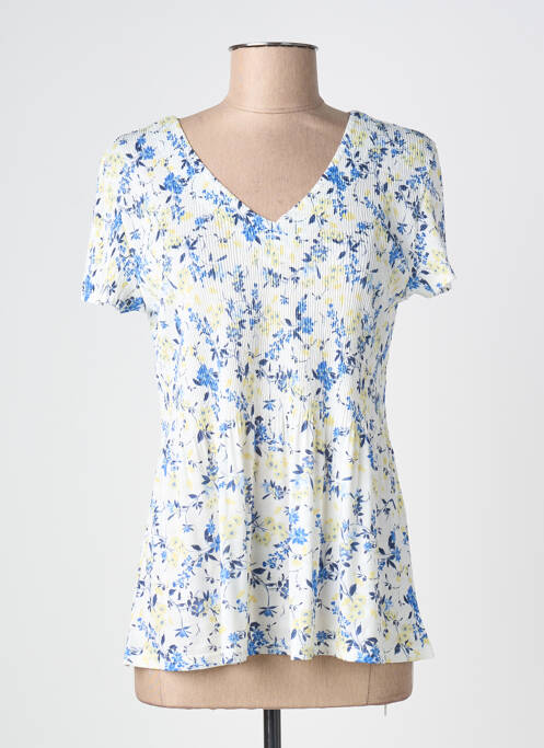 Top elasticitate mâneci scurte albastru VIE NOCTURNE femme