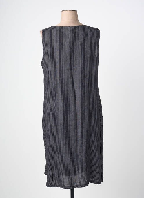 Rochie midi țesătură crep fără mâneci negru QUATTRO femme