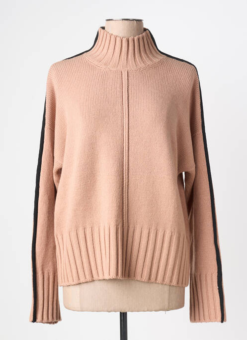 Vestă cu mâneci lungi strânsă pe partea de jos bej LES BLONDINETTES femme