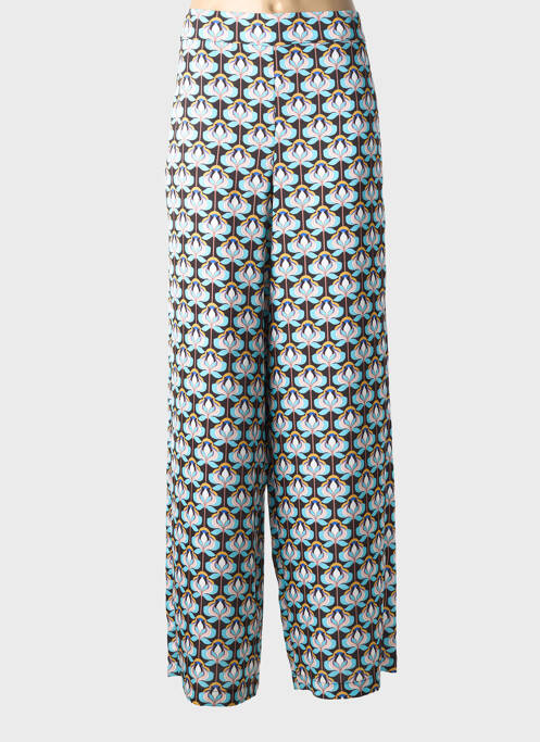 Pantalon larg închidere cu fermoar lateral albastru ACCESS FASHION femme