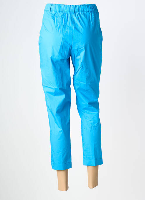 Pantalon 7/8 talie elastică mărime normală albastru EIGHT BY ACCESS FASHION femme