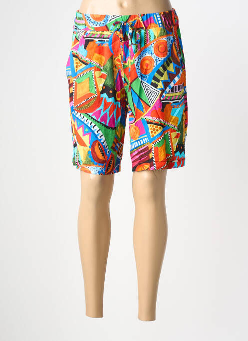 Bermudă talie elastică mărime normală portocaliu MALOKA femme