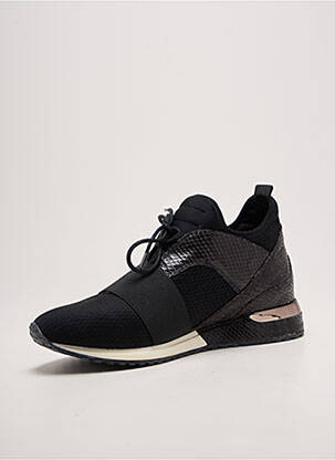 Adidași vârf rotund toc plat până la 3 cm negru REQINS femeie