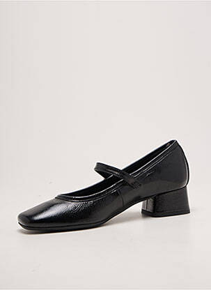 Balerine pătrat toc plat până la 3 cm negru REQINS femeie