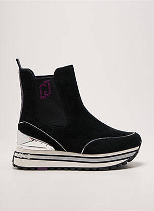 Botine/ghete vârf rotund toc de 4 la 6 cm negru LIU JO femeie