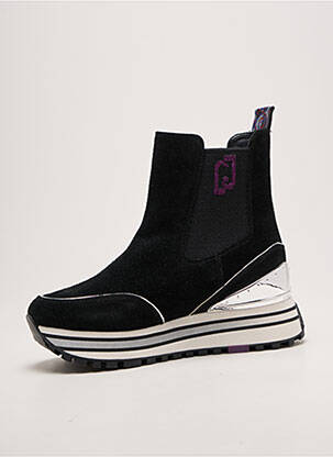 Botine/ghete vârf rotund toc de 4 la 6 cm negru LIU JO femeie