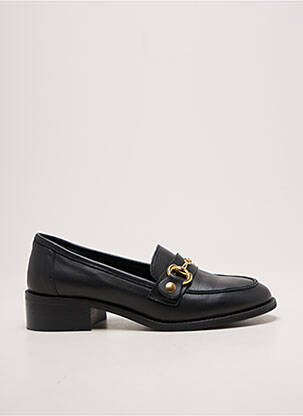 Mocasini vârf rotund toc plat până la 3 cm negru REQINS femeie
