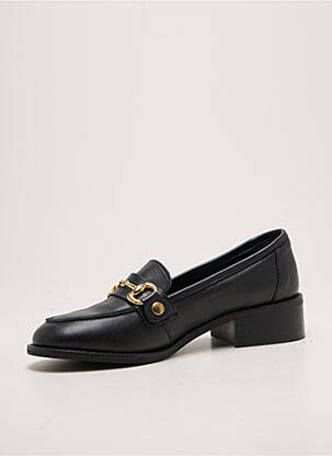 Mocasini vârf rotund toc plat până la 3 cm negru REQINS femeie